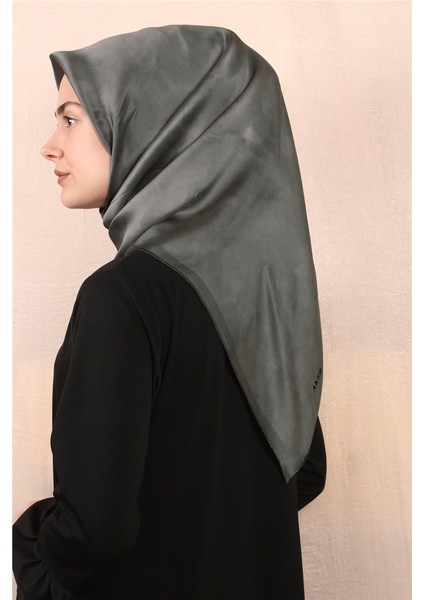 Düz Ipek Eşarp 7208701-372 Füme