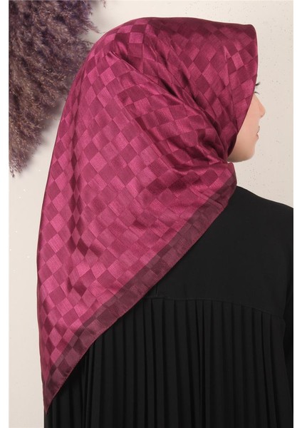 Fashion Monogram Eşarp 8090-1 Fuşya fiyatları