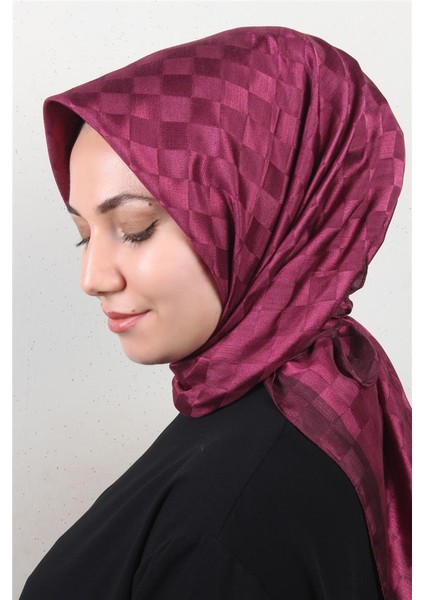 Fashion Monogram Eşarp 8090-1 Fuşya modelleri