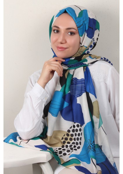 Soft Touch Şal 2763-5 Mavi