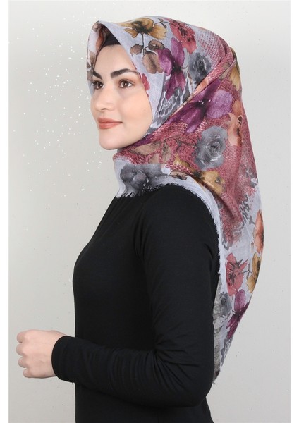 Pamuklu Trend Eşarp 9926-12 Gri
