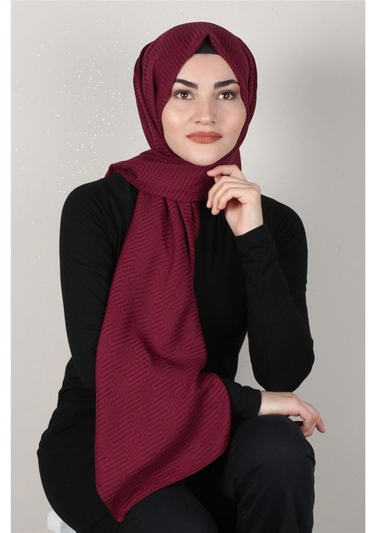 Alya Fresh Şal 2526-12 Bordo