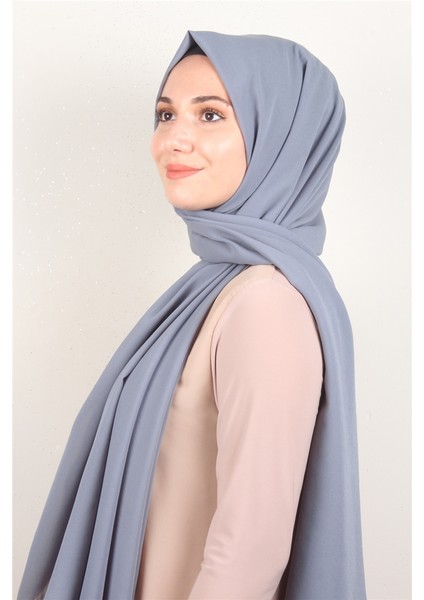 Fiesta Düz Krep Şal 2742-40 Füme