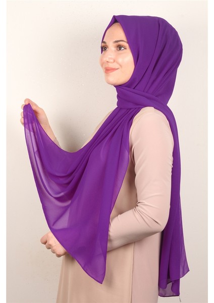 Fiesta Düz Krep Şal 2742-53 Fuşya
