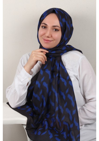 Soft Touch Şal 2776-17 Gece Mavisi