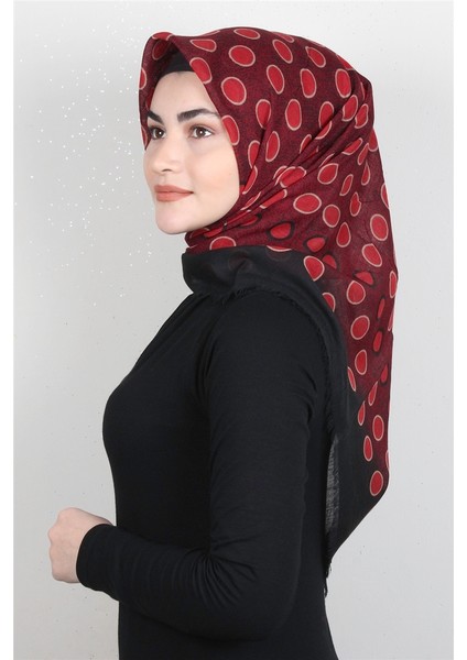 Pamuklu Trend Eşarp 9921-8 Bordo
