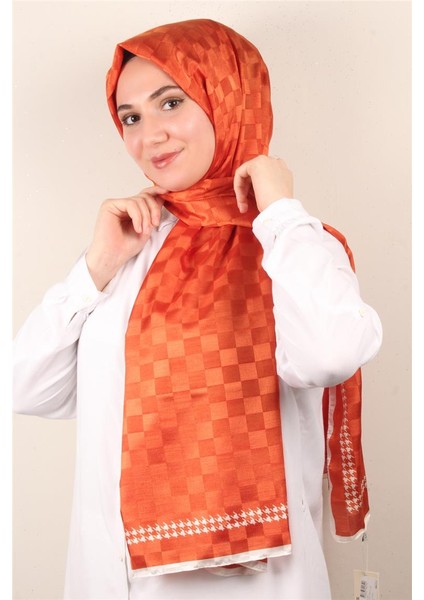 Fashion Ipeksi Şal 2881-7 Turuncu