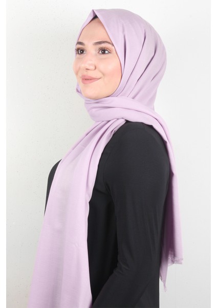 Pamuklu Düz Şal 2803-31 Toz Pembe