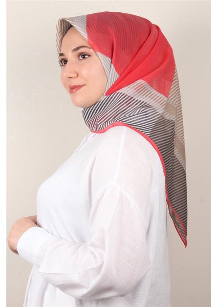 Coton & Silk Eşarp 3646-11 Kırmızı