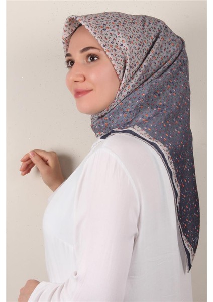 Nirvana Soft Eşarp 8092-7 Lacivert
