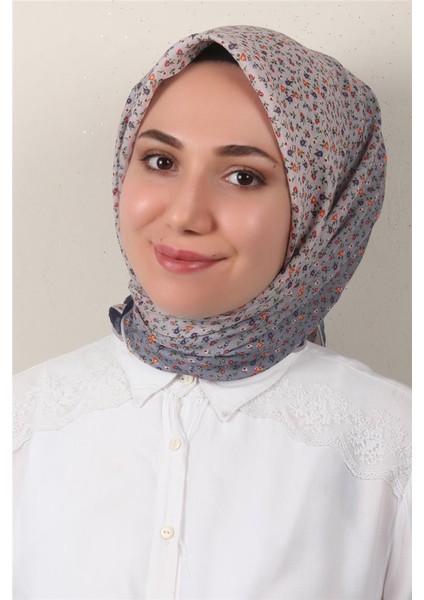 Nirvana Soft Eşarp 8092-7 Lacivert