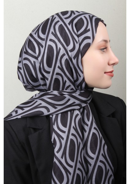 Soft Touch Şal 2778-12 Siyah-Gümüş modelleri