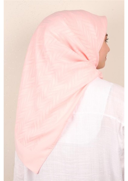 Modakaşmir Ipeksi Jakar Eşarp 5355-11 Açık Pembe