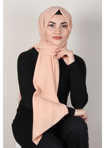 Alya Fresh Şal 2526-4 Pastel Pembe