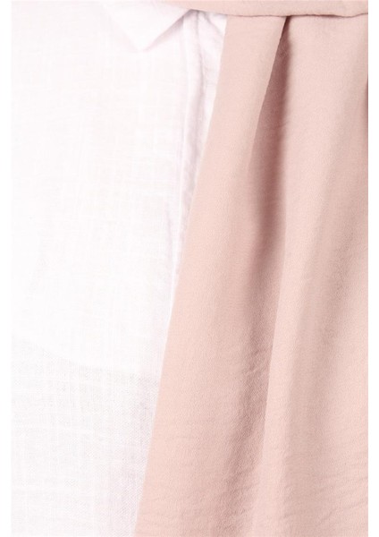 Qoza Cazz Şal 1489-7 Toz Pembe