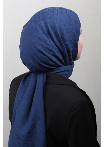 Pamuklu Şal 4106-3 Lacivert