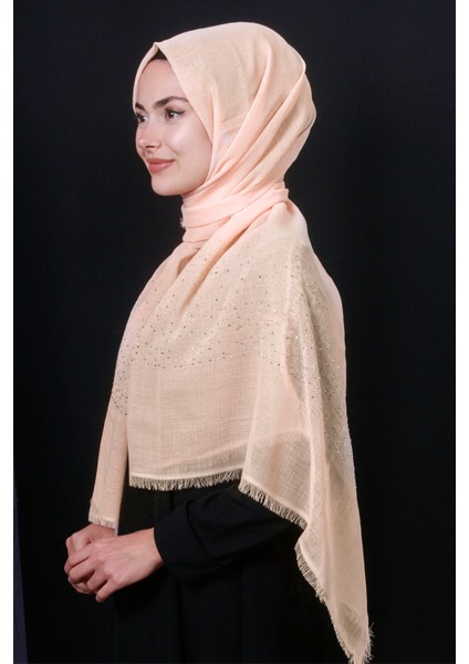 Taşlı Haiti Şal 2801-5 Açık Somon