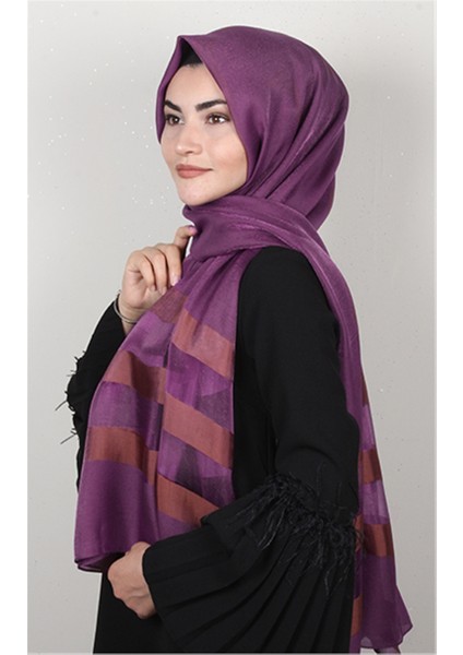 Exclusive Şal 3073-18 Mor