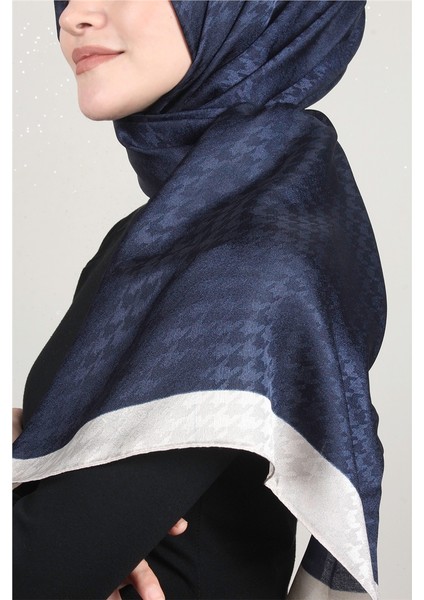 Monogram Şal 149-18 Lacivert