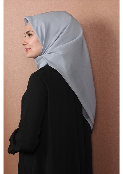 Abiye Bordürlü Eşarp 6002-11 Gri