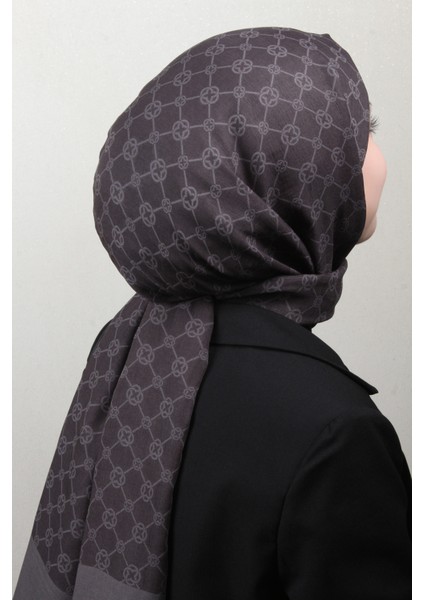 Elegance Monogram Şal 4108-4 Füme modelleri