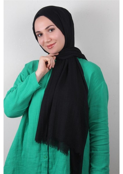 Bürümcük Ince Şal 3093-27 Siyah modelleri