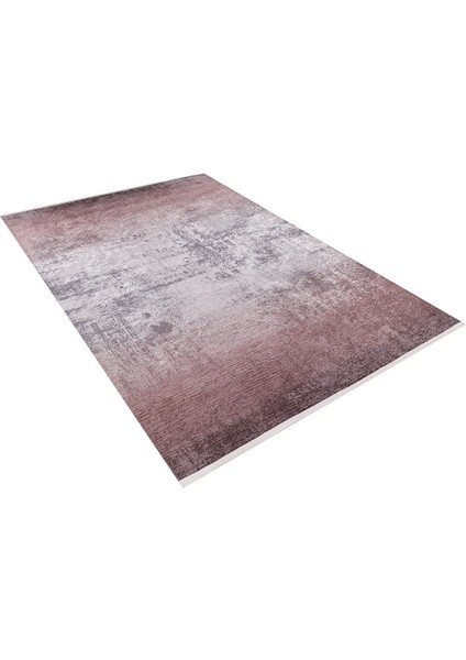 Modern Pembe Dijital Baskı Hipoalerjenik Kaymaz Taban Halı Yolluk HA146
