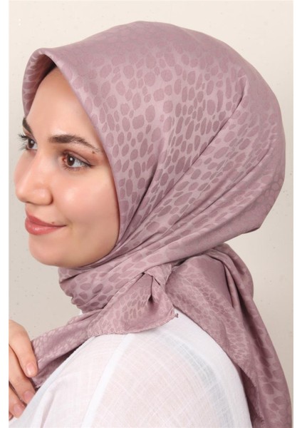 Modakaşmir Ipeksi Jakar Eşarp 5356-9 Lila