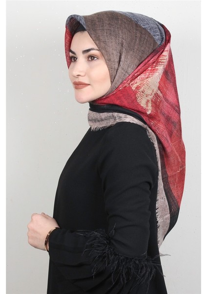 Pamuklu Trend Eşarp 9941-5 Kırmızı