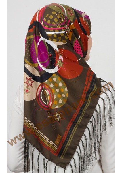 Piramit Püsküllü Eşarp 111-0024-06