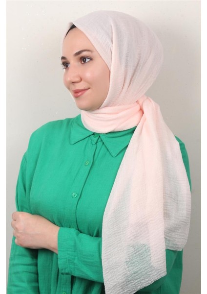 Bürümcük Ince Şal 3093-4 Açık Pembe