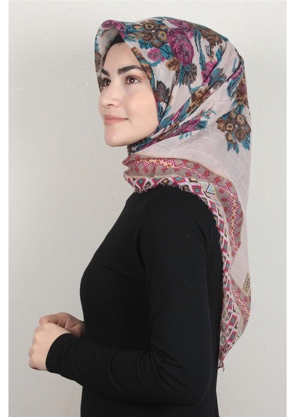 Pamuklu Trend Eşarp 9907-10 Taş