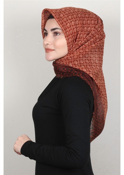 Pamuklu Trend Eşarp 9917-1 Kiremit
