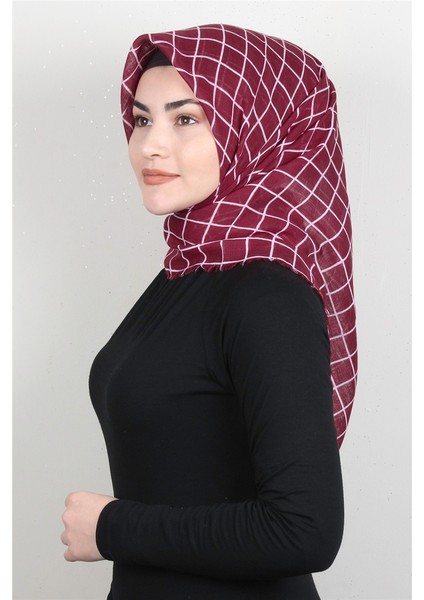 Pamuklu Trend Eşarp 9938-3 Bordo