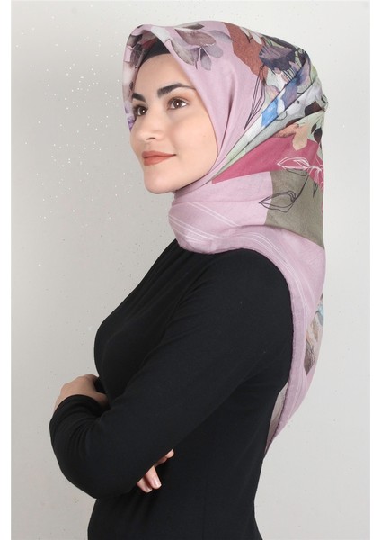 Pamuklu Soft Eşarp 3325-6 Desenli