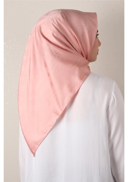 Jakarlı Ipeksi Eşarp 3089-21 Pembe