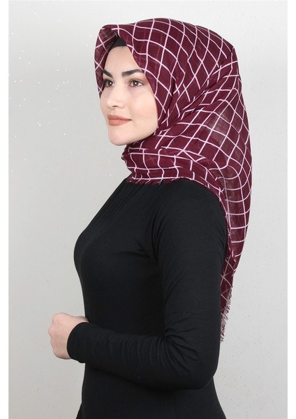 Pamuklu Trend Eşarp 9938-19 Bordo