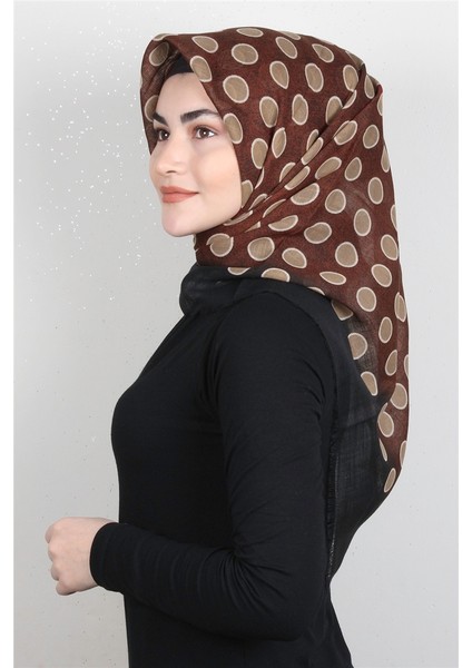 Pamuklu Trend Eşarp 9921-14 Taba