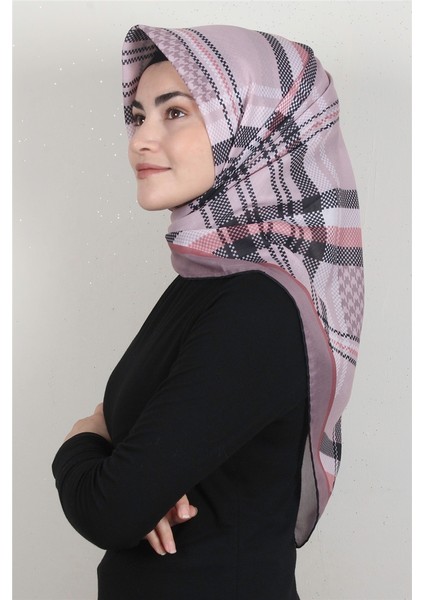 Pamuklu Soft Eşarp 3335-8 Pudra