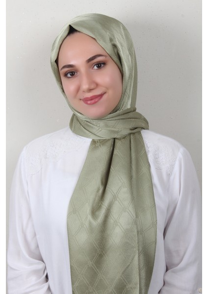 Armine Jakar Ipeksi Şal 3106-7 Mint Yeşili