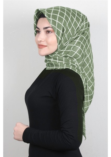 Pamuklu Trend Eşarp 9938-21 Yeşil
