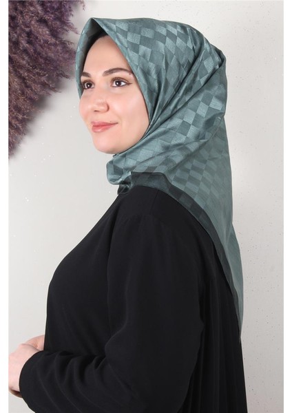 Fashion Monogram Eşarp 8090-14 Cam Göbeği