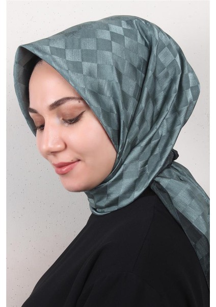 Fashion Monogram Eşarp 8090-14 Cam Göbeği modelleri