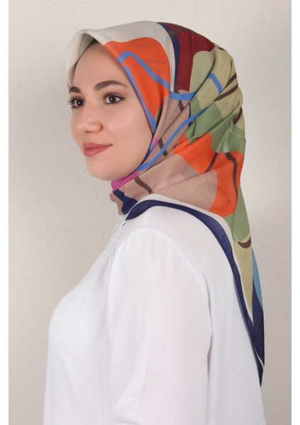 Nirvana Soft Eşarp 8100-6 Lacivert