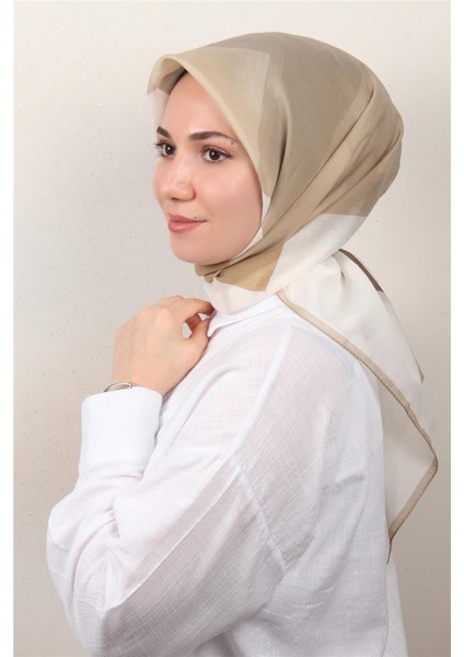 Coton & Silk Eşarp 3647-9 Mocha