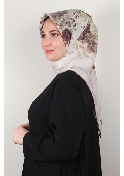 Pamuklu Soft Eşarp 3339-4 Bej