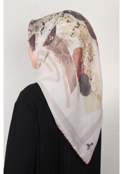 Pamuklu Soft Eşarp 3339-4 Bej