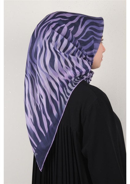 Pamuklu Soft Eşarp 3338-7 Lila