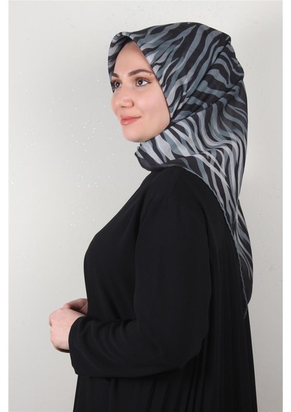 Pamuklu Soft Eşarp 3338-8 Füme