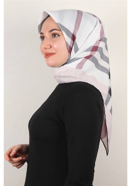 Pamuklu Soft Eşarp 3308-2 Bordo